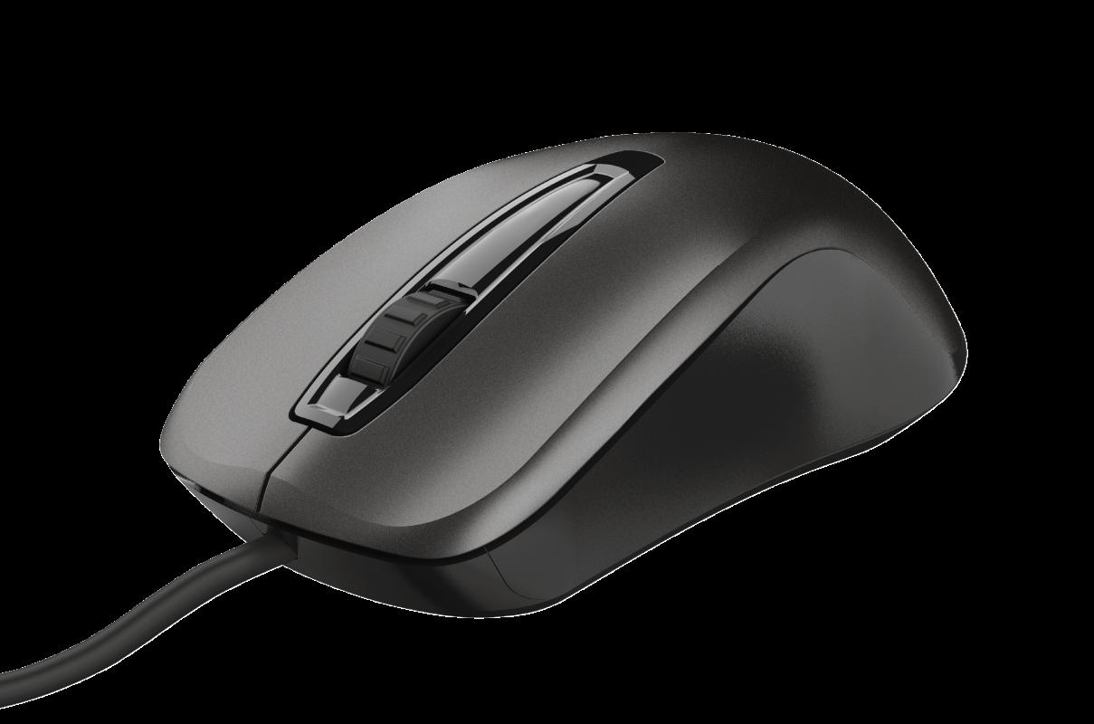 Mouse - Mouse Trust Carve, 1200 dpi, Negru