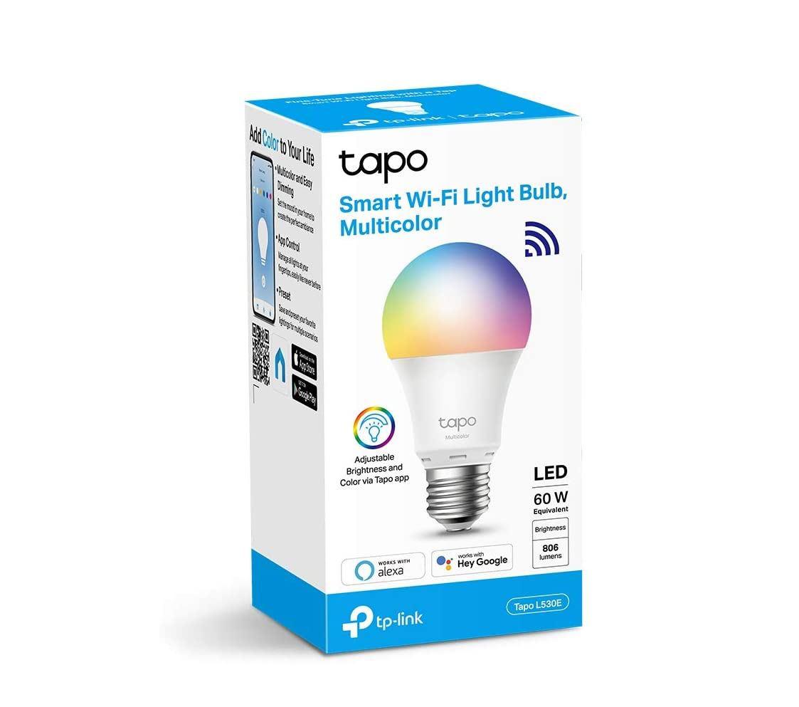 Automatizari casa - TP-Link Tapo L530E Smart bulb Multicolor Wi-Fi, E27, Wi-Fi Protocol IEEE 802.11b/g/n, Wi-Fi Frequency: 2.4 GHz Wi-Fi, 806 lumeni, 8.7 W, 2,500 K~ 6,500 K, Switching Circles 15,000.