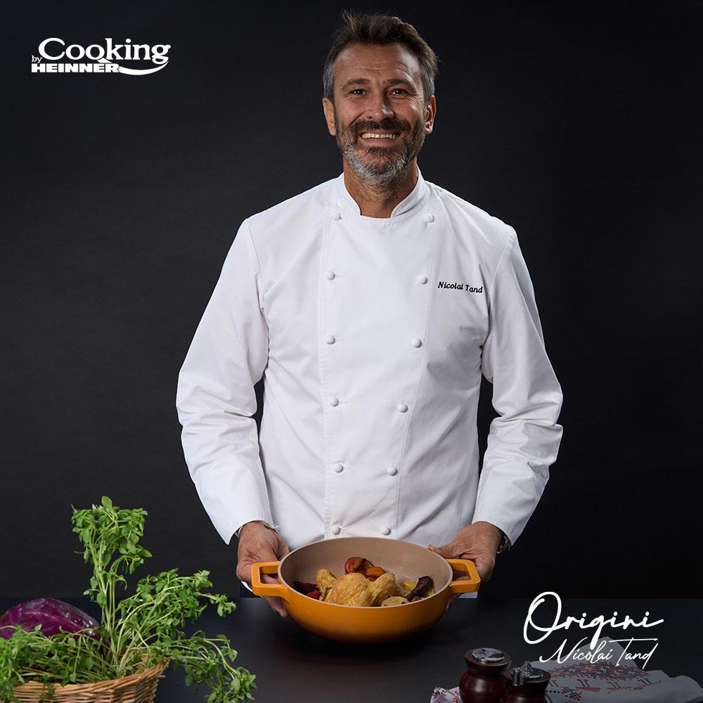 CRATITA ALUMINIU TURNAT + CAPAC 26x8 CM, 3.4L, NICOLAI TAND, ORIGINI, COOKING BY HEINNER [8]