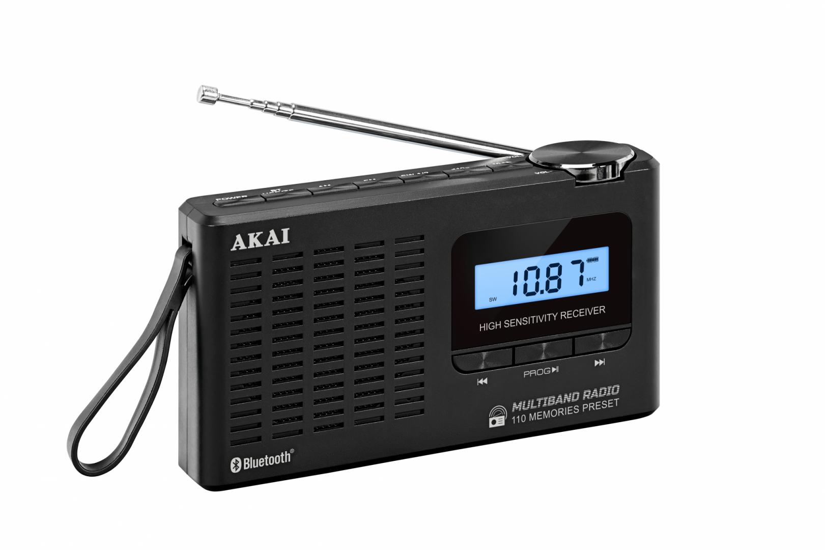 Radio cu ceas Akai APR-600 cu baterii 3x AAA, bluetooth 5.0, 0.8W, negru [3]