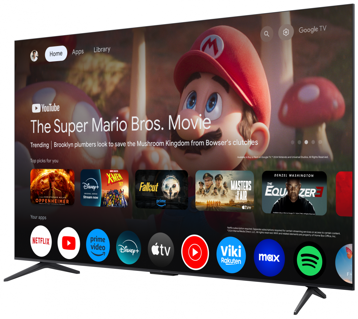Televizor TCL QD-MiniLED 85C61K, 215 cm, Smart Google TV, 4K Ultra HD, 144Hz, Onkyo [2]