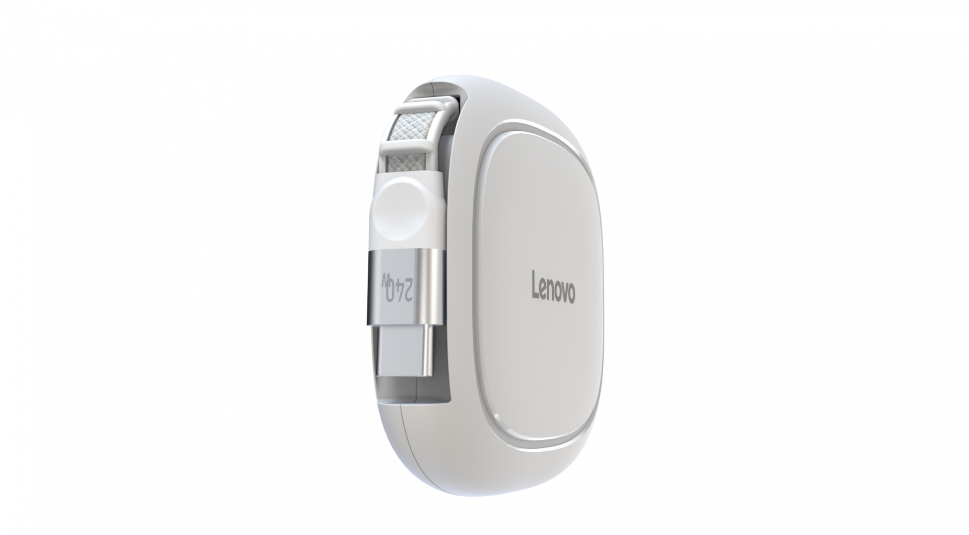 Cablu Lenovo 240W USB-C Retractable; Greutate: 0.07kg; Dimensiuni: 120 mm x 100 mm x 30 mm; Culoare: Alb; Garantie: 1 an [3]