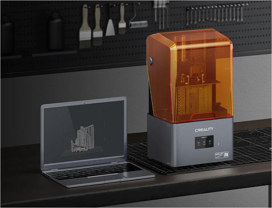 Imprimanta 3D Creality Halot-MAGE cu rasina, Tehnologie SLA, Stereolitografie, sursa 100W, dimensiuni printare: 228*128*230mm, Dimensiuni imprimanta: 333*270*608mm, Viteza:1-5s/strat, Inaltime strat:0 [2]