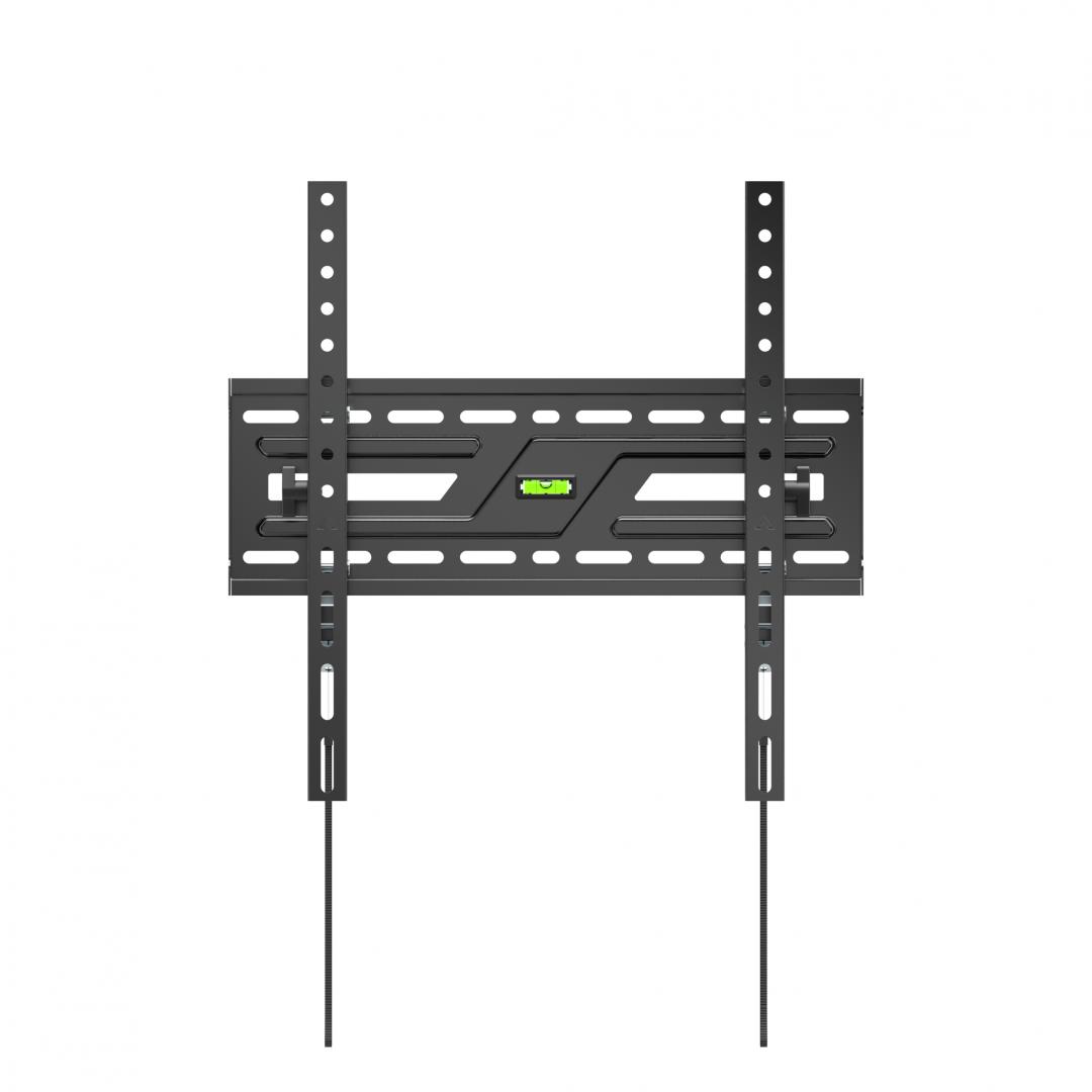 Suport perete TV Serioux 32-75" Tilt 75kg Profil 50mm Material: Otel Finisarea suprafeței: vopsea electrostatica Dimensiune ecran: 32"-75" Compatibilitate VESA: 75x75, 100x100, 100x150, 150x100, 100x2 [6]