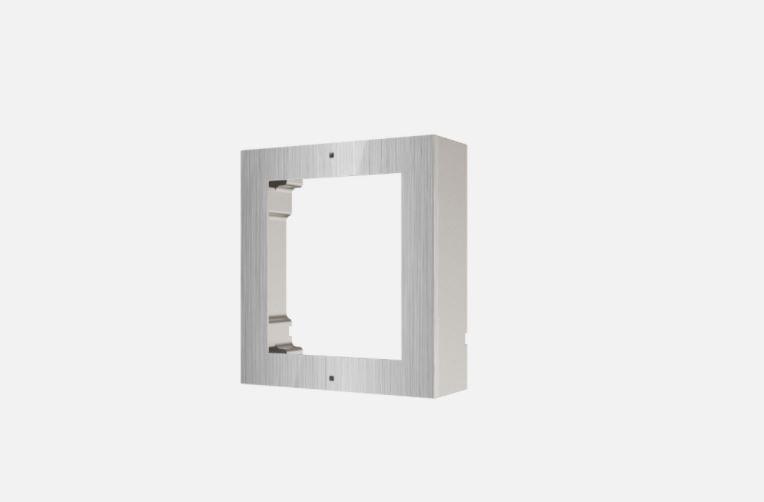 Accesorii - Panou frontal pentru un modul videointerfon modular Hikvision DS-KD- ACW1/S; montare aplicata; material otel inoxidabil; dimensiuni: 117mm x 1 07mm x4mm;