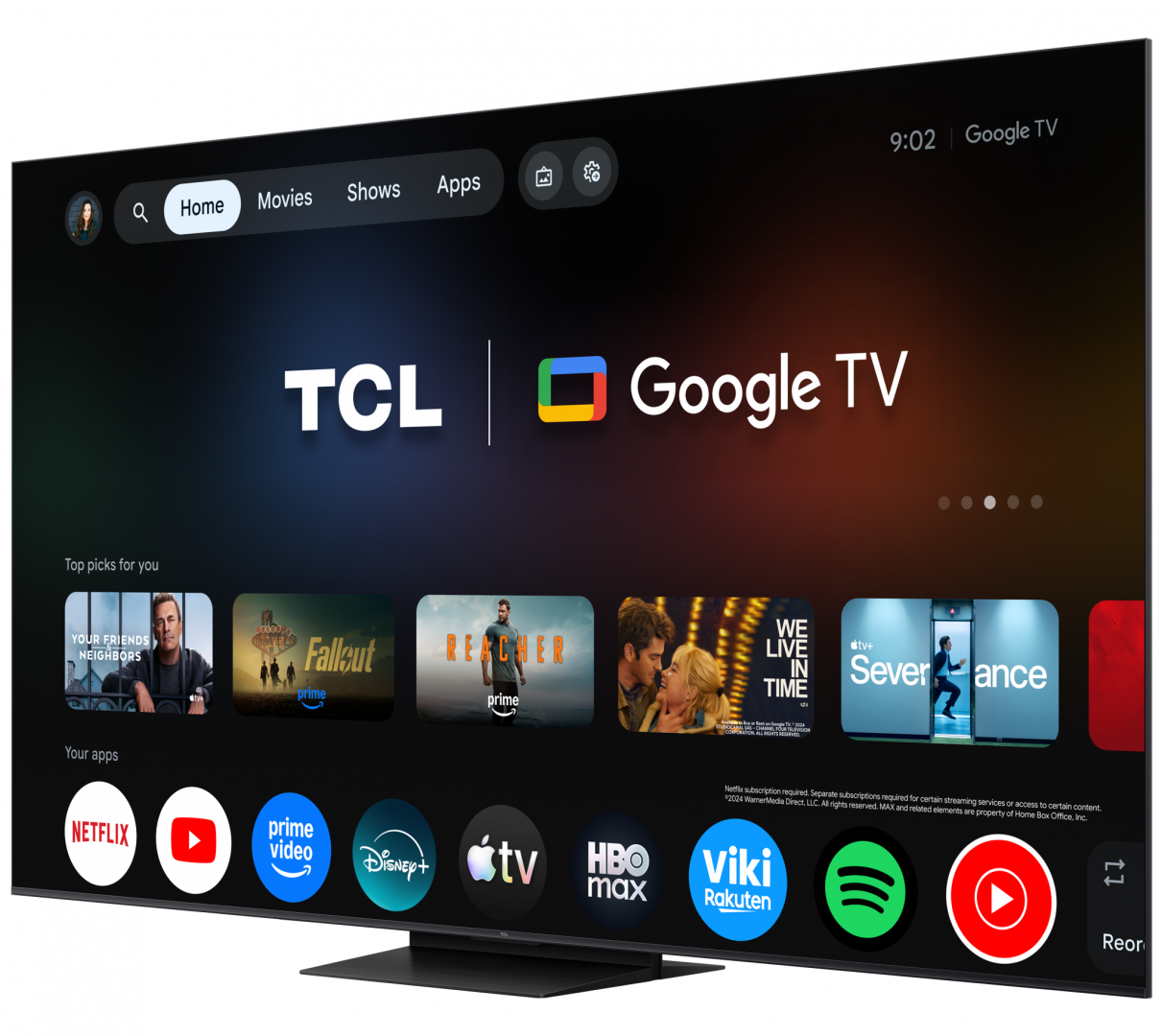 Televizor TCL QD-MiniLED 85MQLED75L, 214 cm, Smart Google TV, 4K, Onkyo (Model 2026) [3]