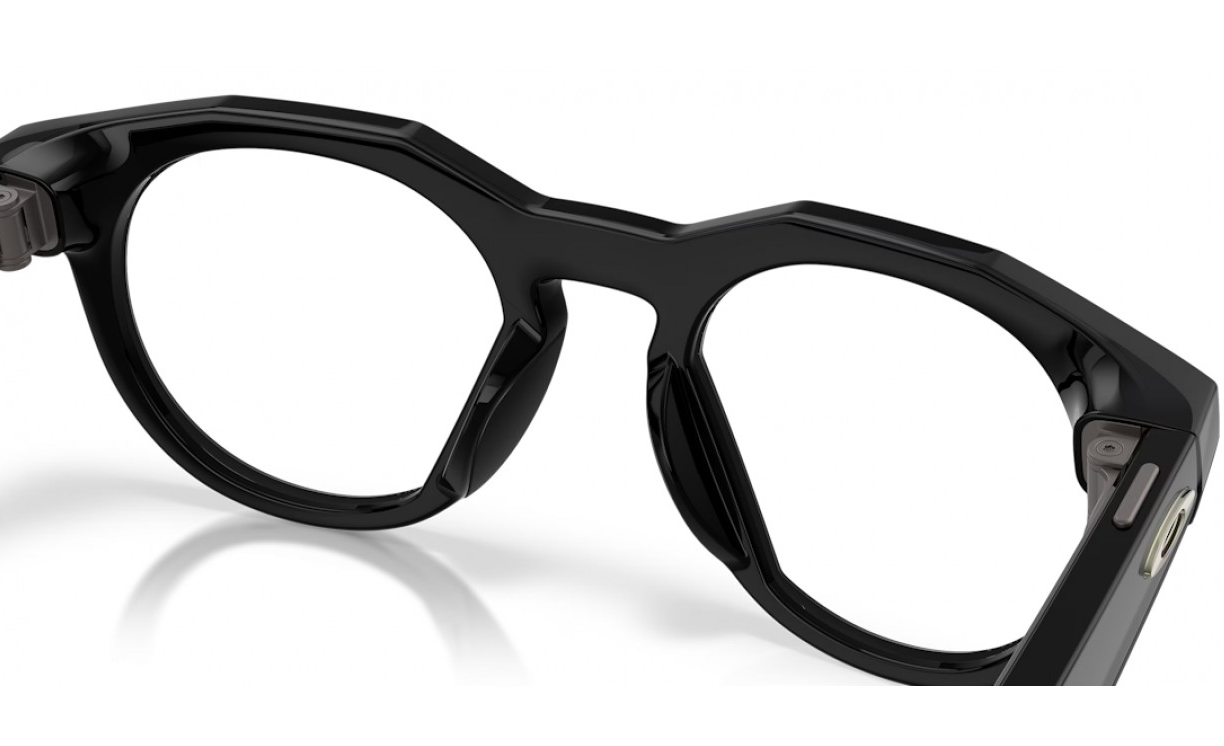 Oakley Meta HSTN AI Glasses Black Frame Clear Lenses Wide - High Bridge Fit [2]