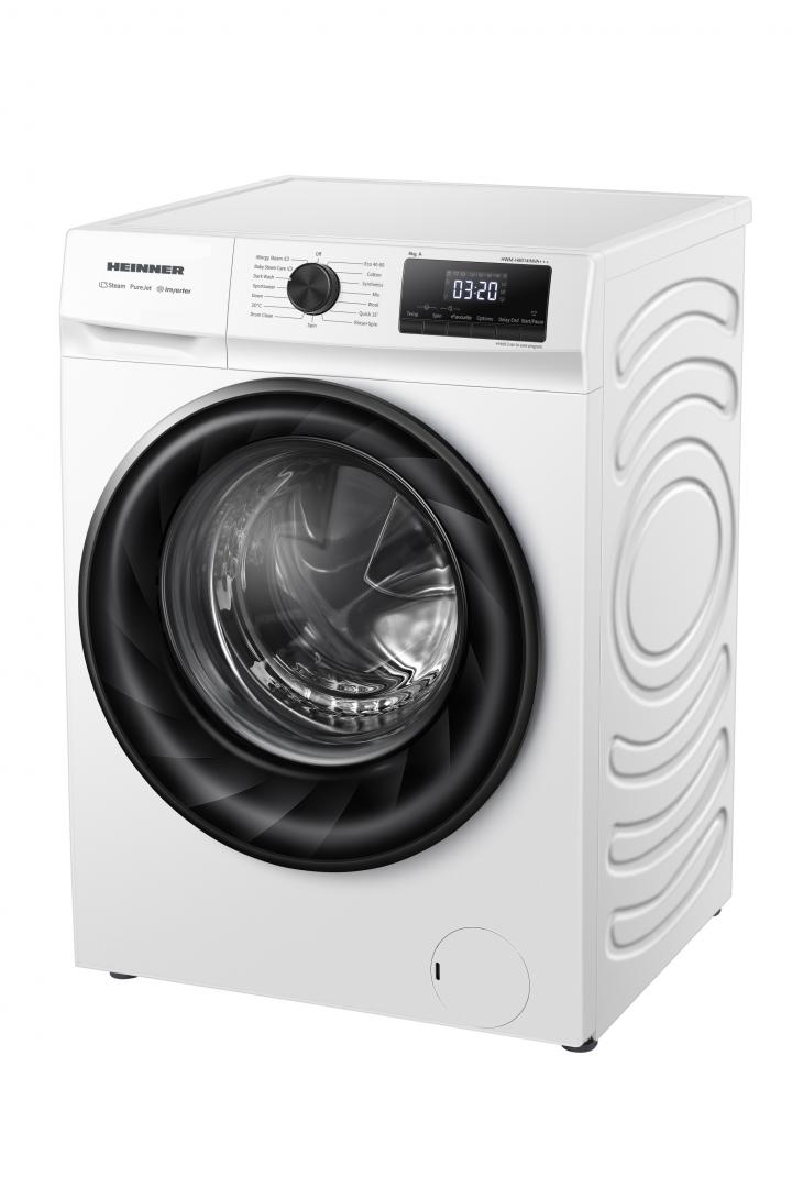 Masina de spalat rufe HEINNER HWM-H8014INVA+++, 8 kg, 1400 rpm, Clasa: A, Alb [1]