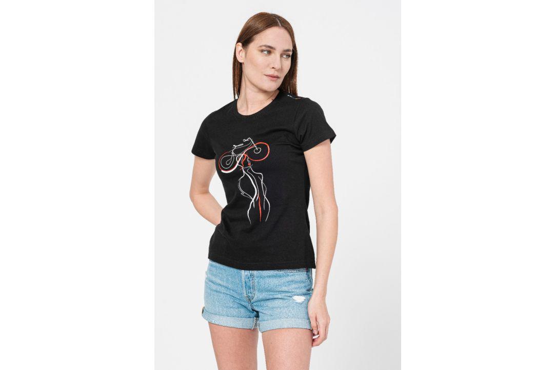 Tricouri - TSHIRT CASUAL F DOAMNA CU... BLACK-L