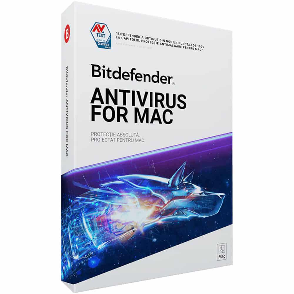 Software - Licenta retail Bitdefender Antivirus for Mac - protectie de baza pentru PC-uri Windows, valabila pentru 1 an, 3 dispozitive, new