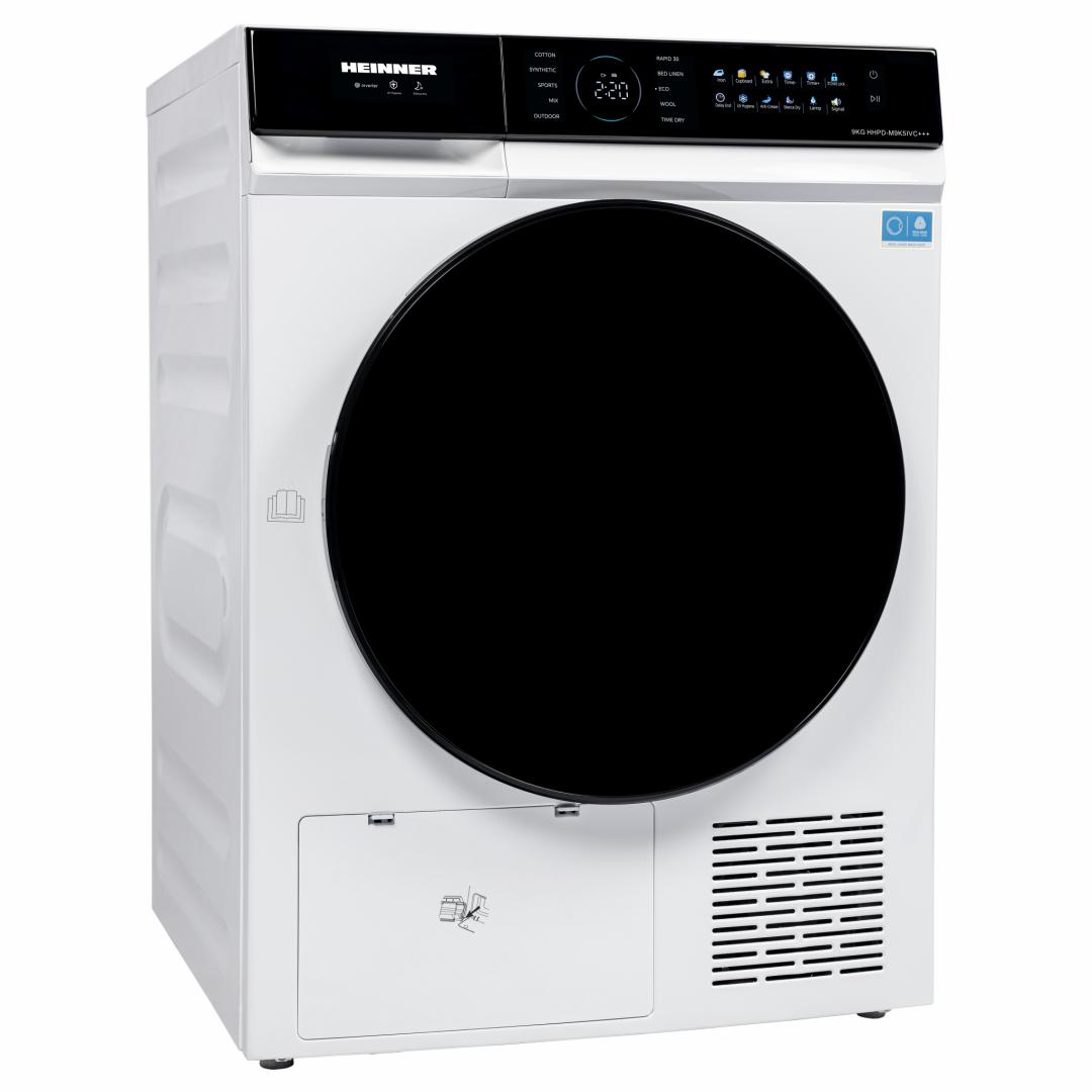 Uscator de rufe HEINNER HHPD-M9K5IVC+++, 9 kg, Inverter, Clasa: C, Alb [1]