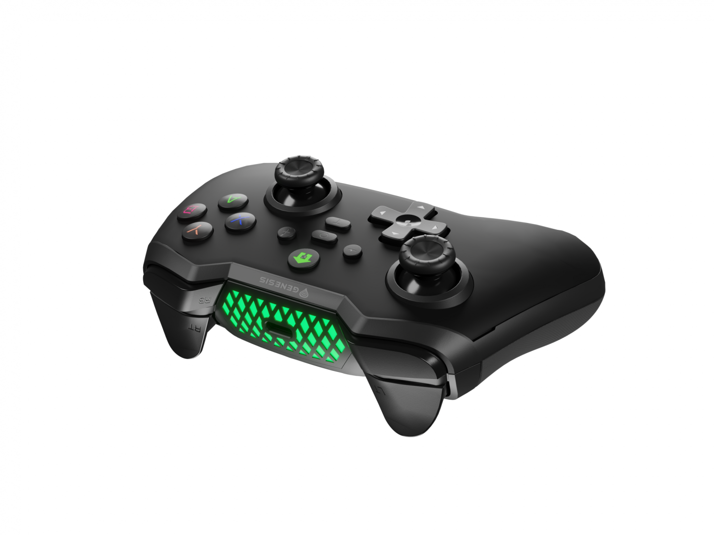Controller wireless Genesis Mangan 400, tip Analog/Digital, interfata USB, bluetooth, numar butoane 19, lungime cablu 200 cm, acumulator 000 mAh, compatibilitate Android, iOS, MAC, Windows 10,11,7,8,  [5]