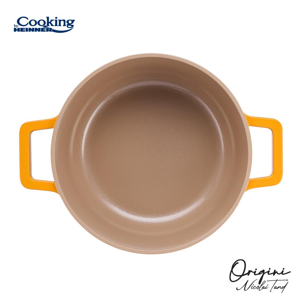 CRATITA ALUMINIU TURNAT + CAPAC 20x10 CM, 2.4L, NICOLAI TAND, ORIGINI, COOKING BY HEINNER [2]