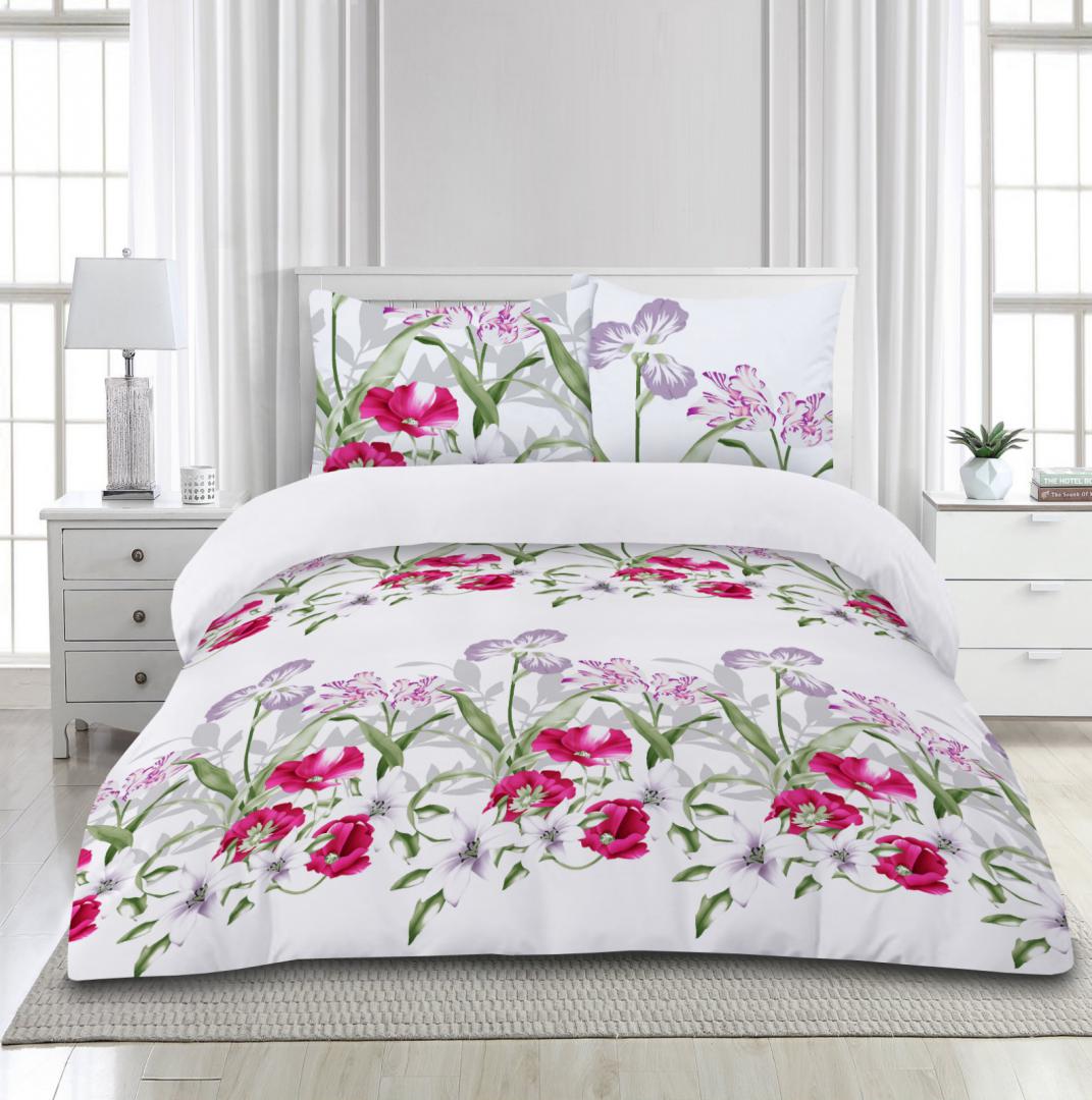 Textile de casa, Decoratiuni si Mobila - Lenjerie de pat microfibra King Size, Mara