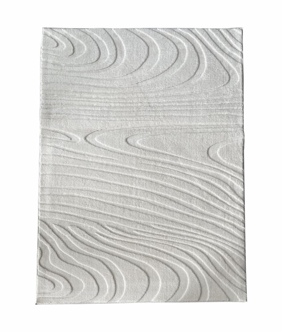 Decoratiuni Textile - Covor, model in relief,Wave,200x300 Crem