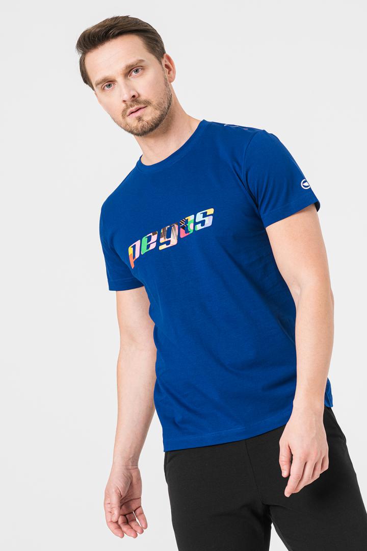 TRICOU LOGO MULTICOLOR BARBATI ROYAL BLUE-XL [3]