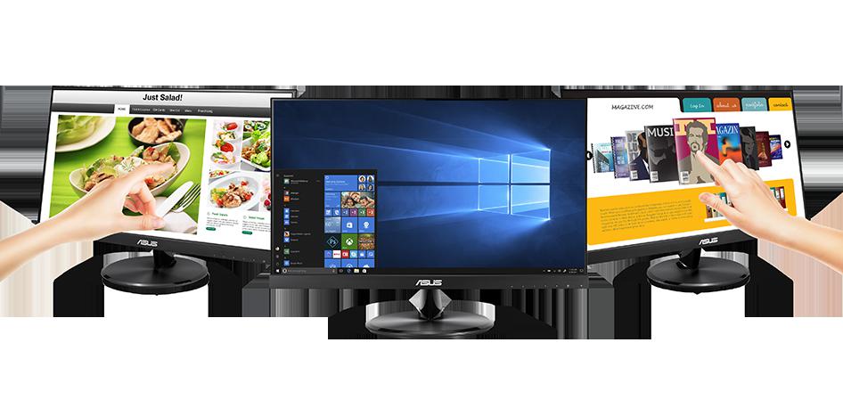 Monitoare LED - Monitor Consumer ASUS VT229H, 21.5", 1920 x 1080 pixeli, Touchscreen, Black, 2 ani Garantie