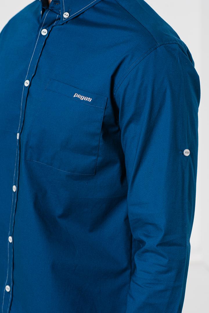 CAMASA CASUAL BARBATI LIGHT NAVY S [5]
