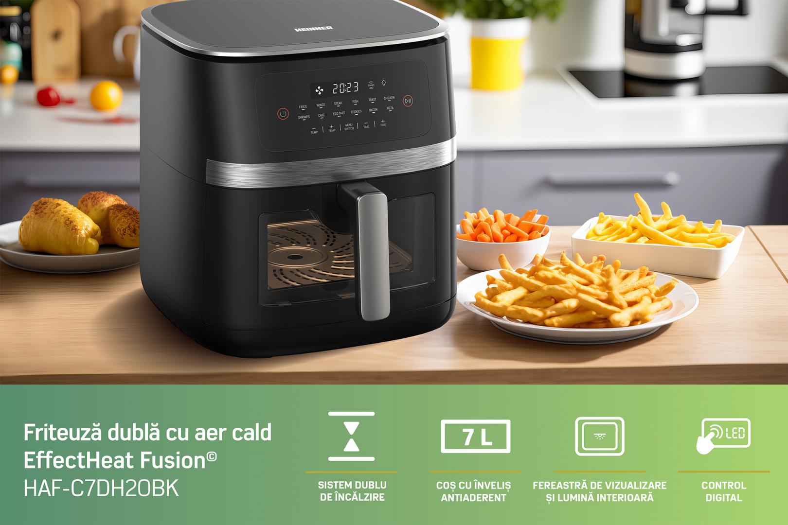 FRITEUZA AER CALD HEINNER EffectHeat Fusion HAF-C7DH20BK [7]