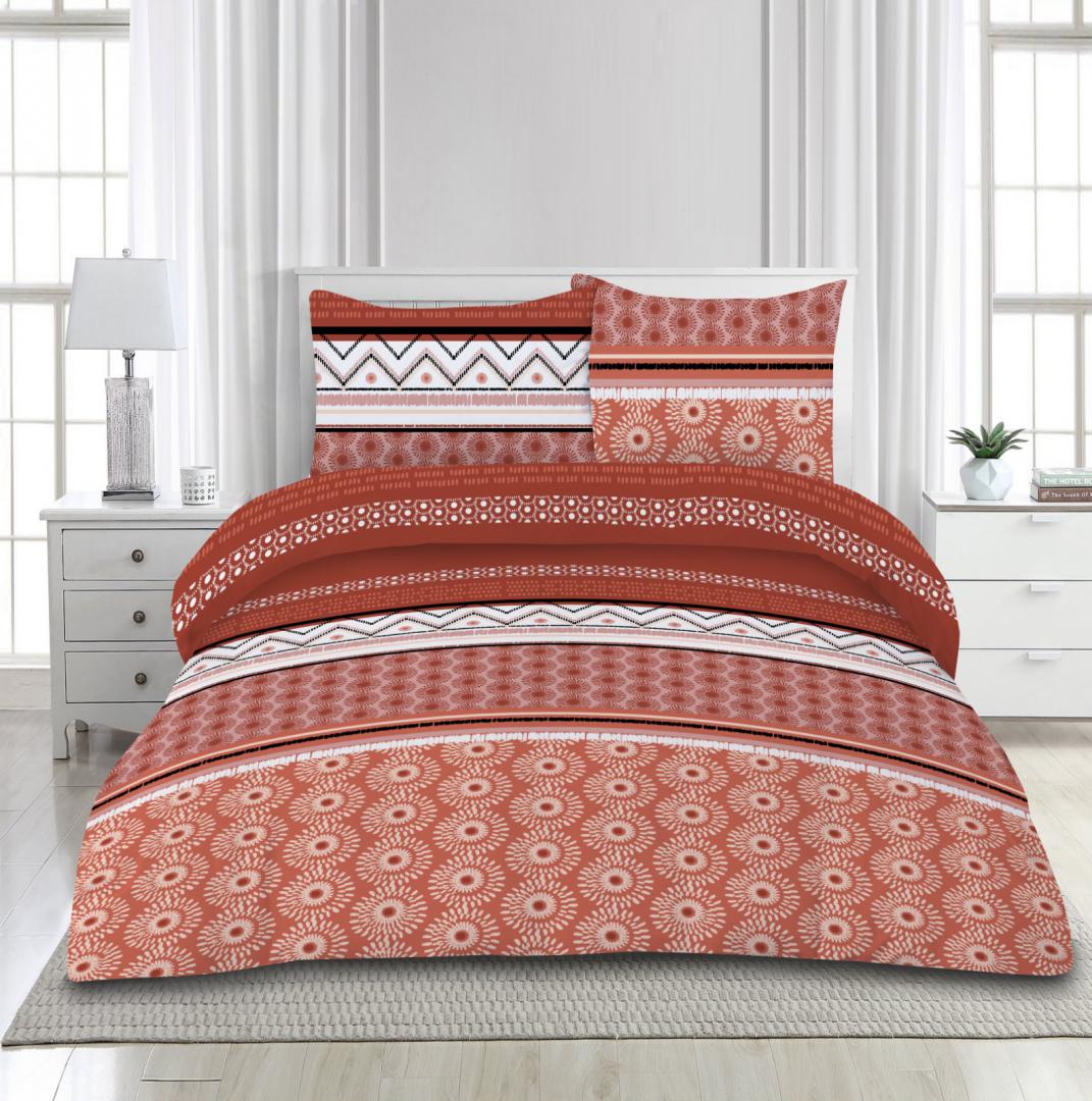 Textile de casa, Decoratiuni si Mobila - Lenjerie de pat microfibra King Size, Coral
