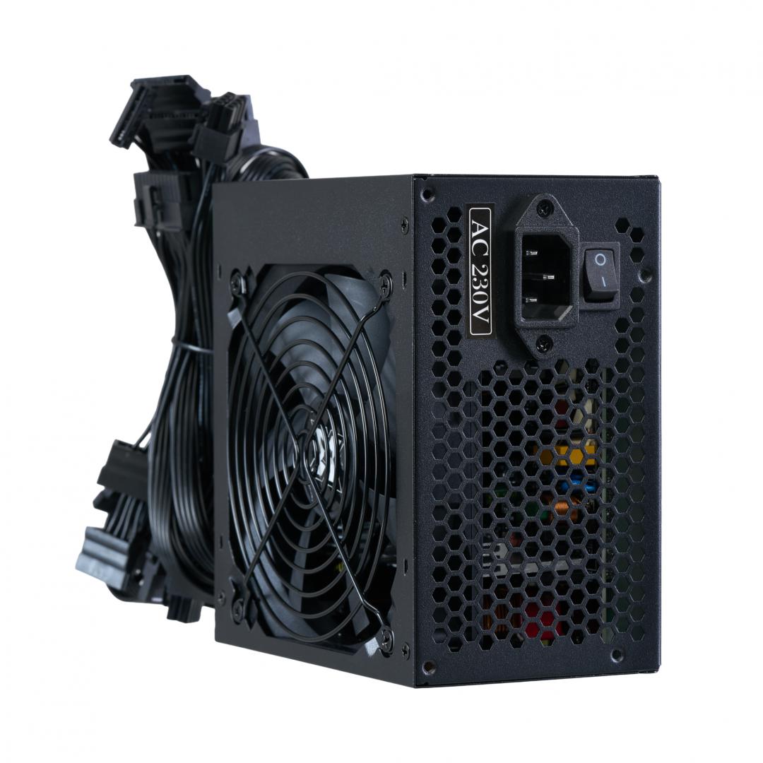 Sursa Serioux Energy 650W, 80+ BRONZE, Ventilator 12cm, ATX, material metal, cabluri: 20+4-pin, 1x4+4-pin, 2x6+2-pin, negru [5]