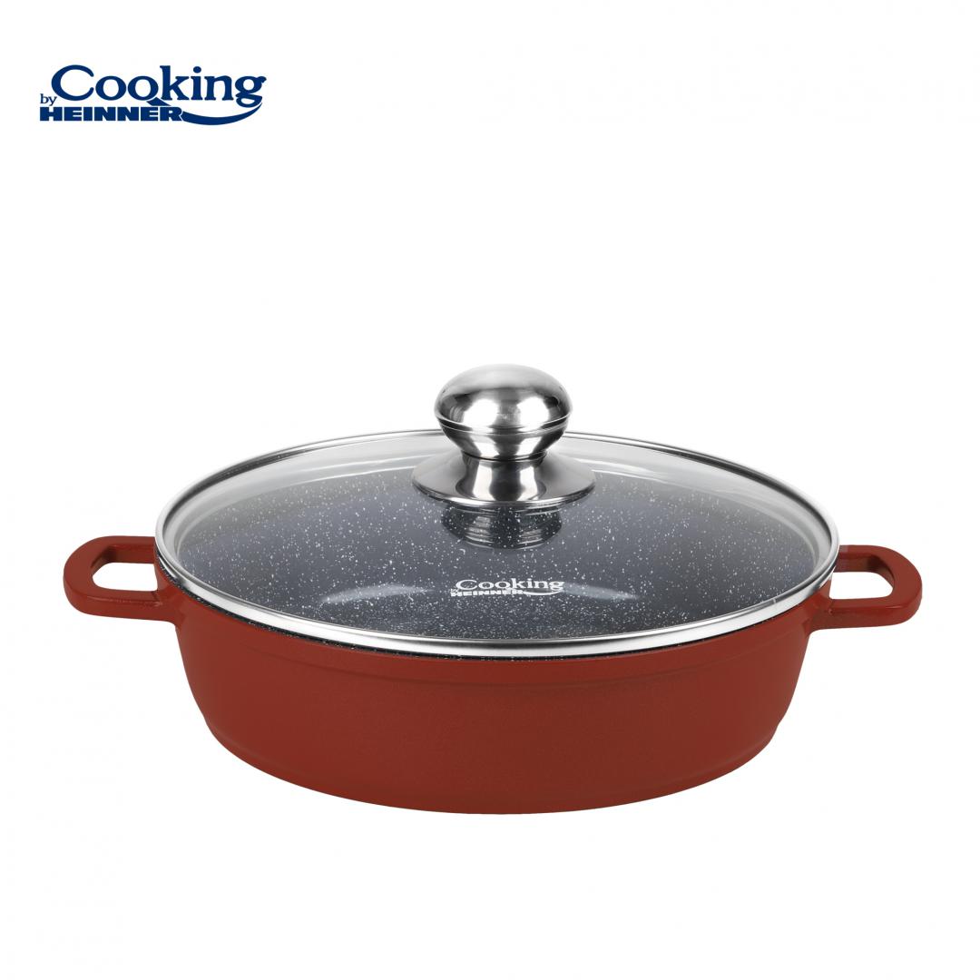 Oale si cratite - CRATITA ALUMINIU+CAPAC 24X6.5CM, 2.6L, CALABRIA, COOKING BY HEINNER