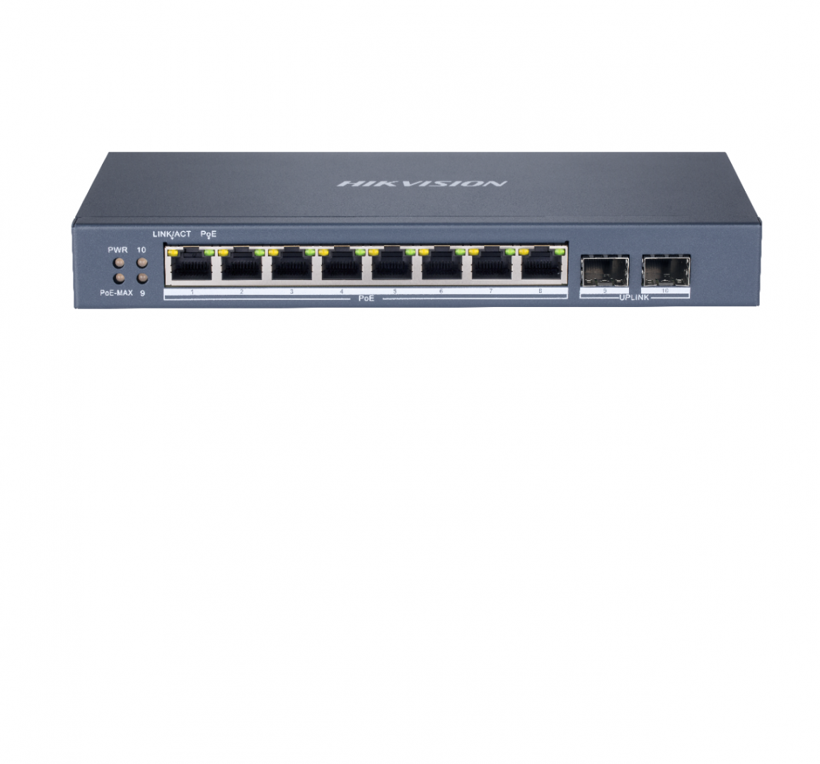 Switch-uri - Switch Hikvision DS-3E1510P-SI, 8-port, PoE