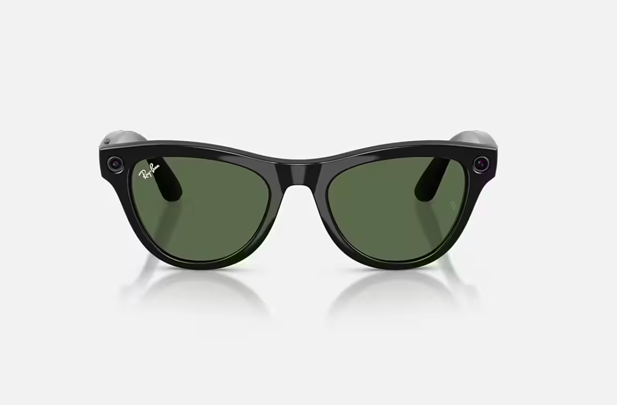 Ray-Ban Meta Skyler Gen 2 High Bridge Fit Shiny Black G-15 Green 52-20 [1]