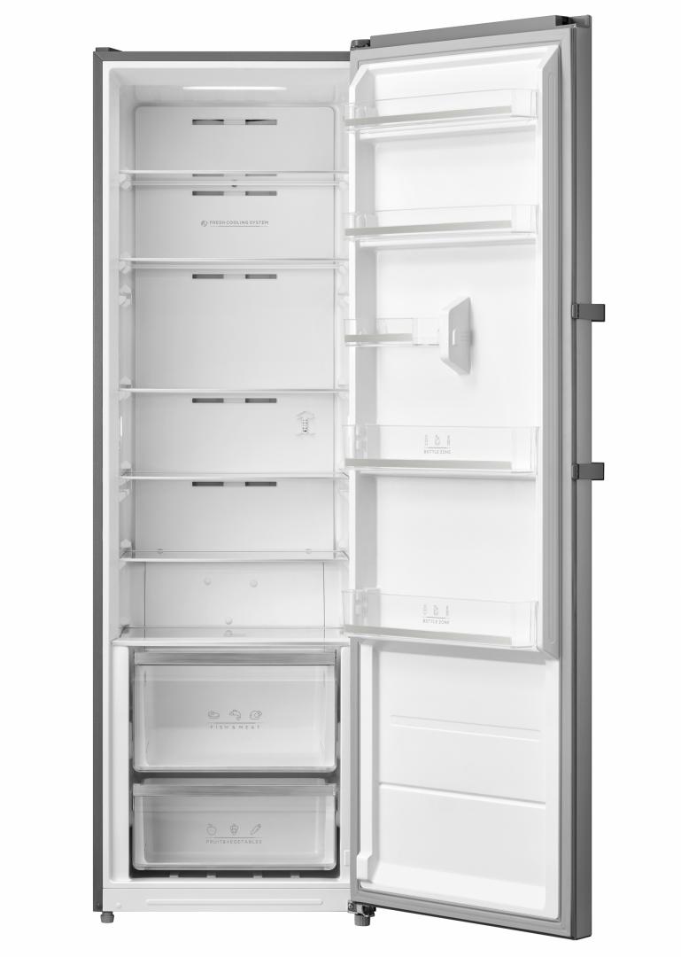Frigider cu o usa HEINNER HF-M362NFXE++, No Frost, 362 l, Clasa E, Aspect inox [1]