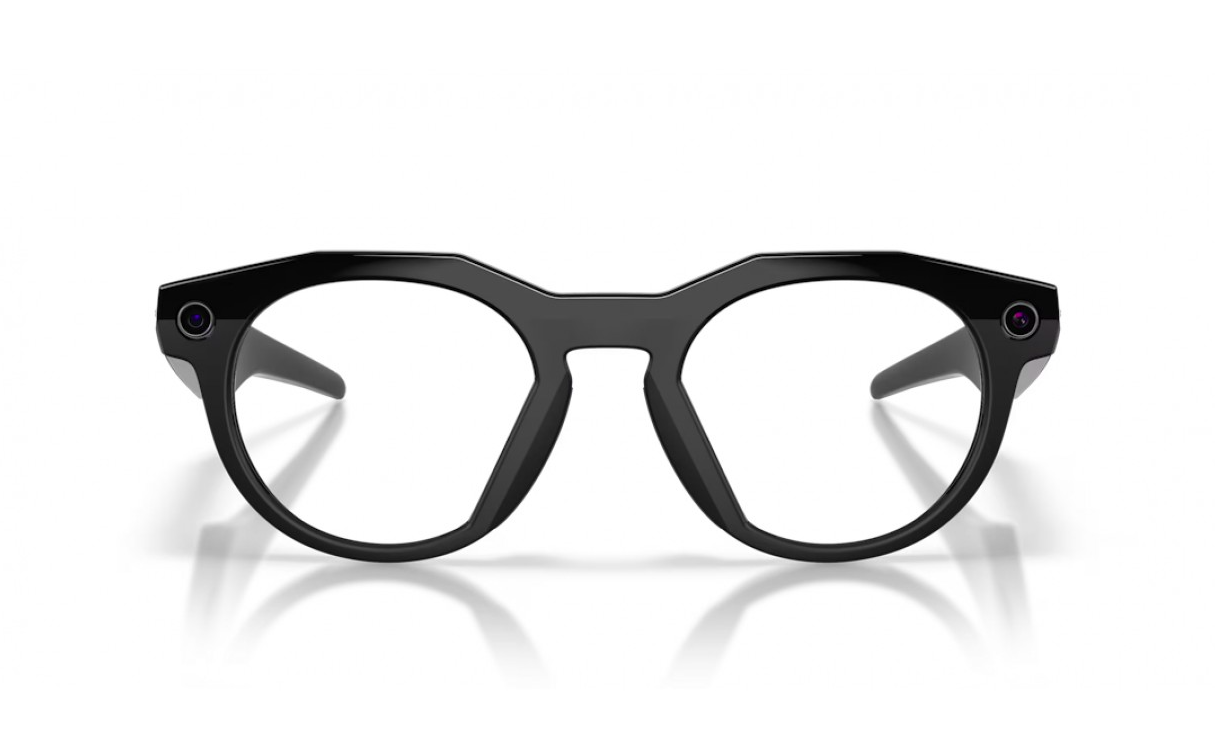 Oakley Meta HSTN AI Glasses Black Frame Clear Lenses Wide - High Bridge Fit [1]