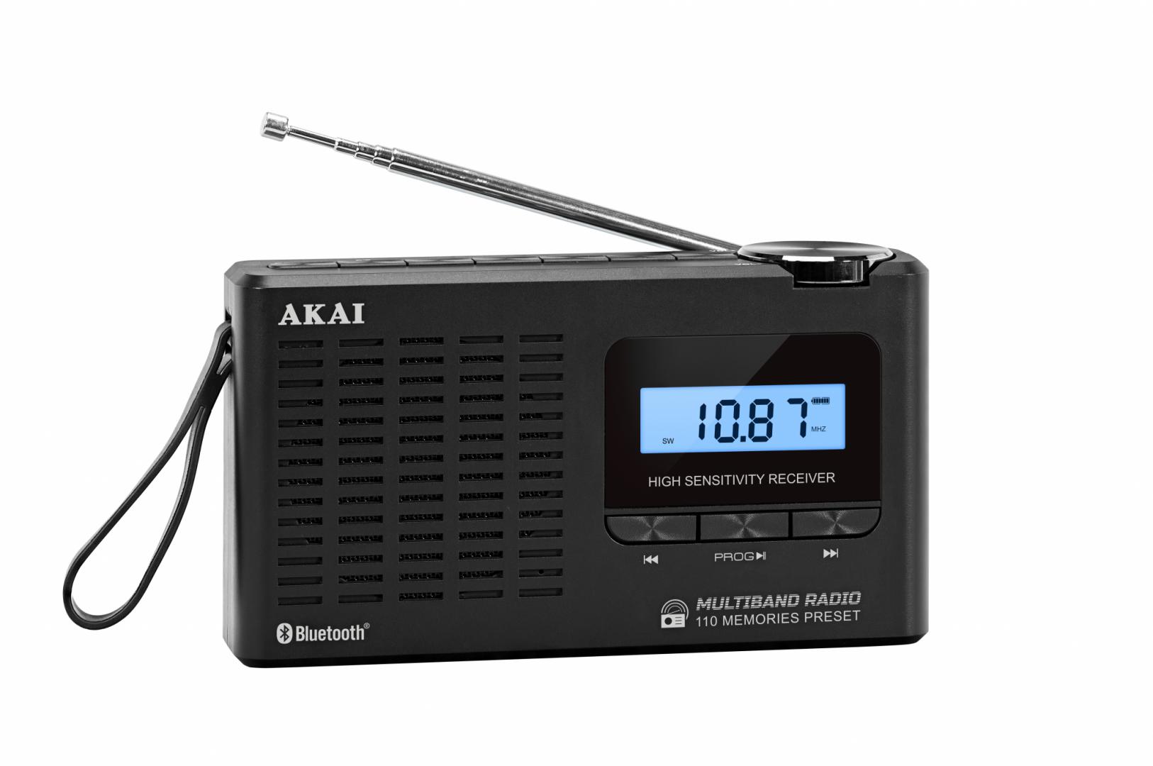 Radio cu ceas Akai APR-600 cu baterii 3x AAA, bluetooth 5.0, 0.8W, negru [2]