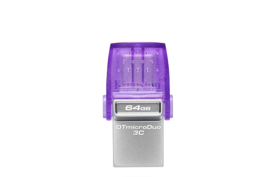 Memorie USB Kingston microDuo 3C 64 GB, USB 3.0, Purpuriu [1]