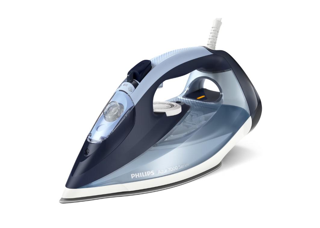 Ingrijire tesaturi - Fier de calcat Philips Azur DST7020/20, 2800W, debit de abur continuu de 50g/min si jet de abur de 250 g, talpa SteamGlide Plus, rezervor de 300ml si sistem de curatare automata cu rezervor integrat p