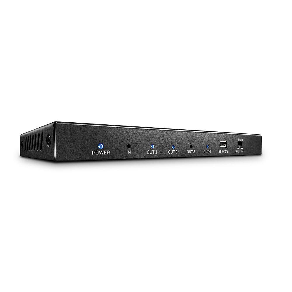 Splittere audio-video - Splitter semnal video Lindy 4x HDMI 2.0 18G, latime de banda 18Gbps, rezolutie maxima 3840x2160, audio pass-through