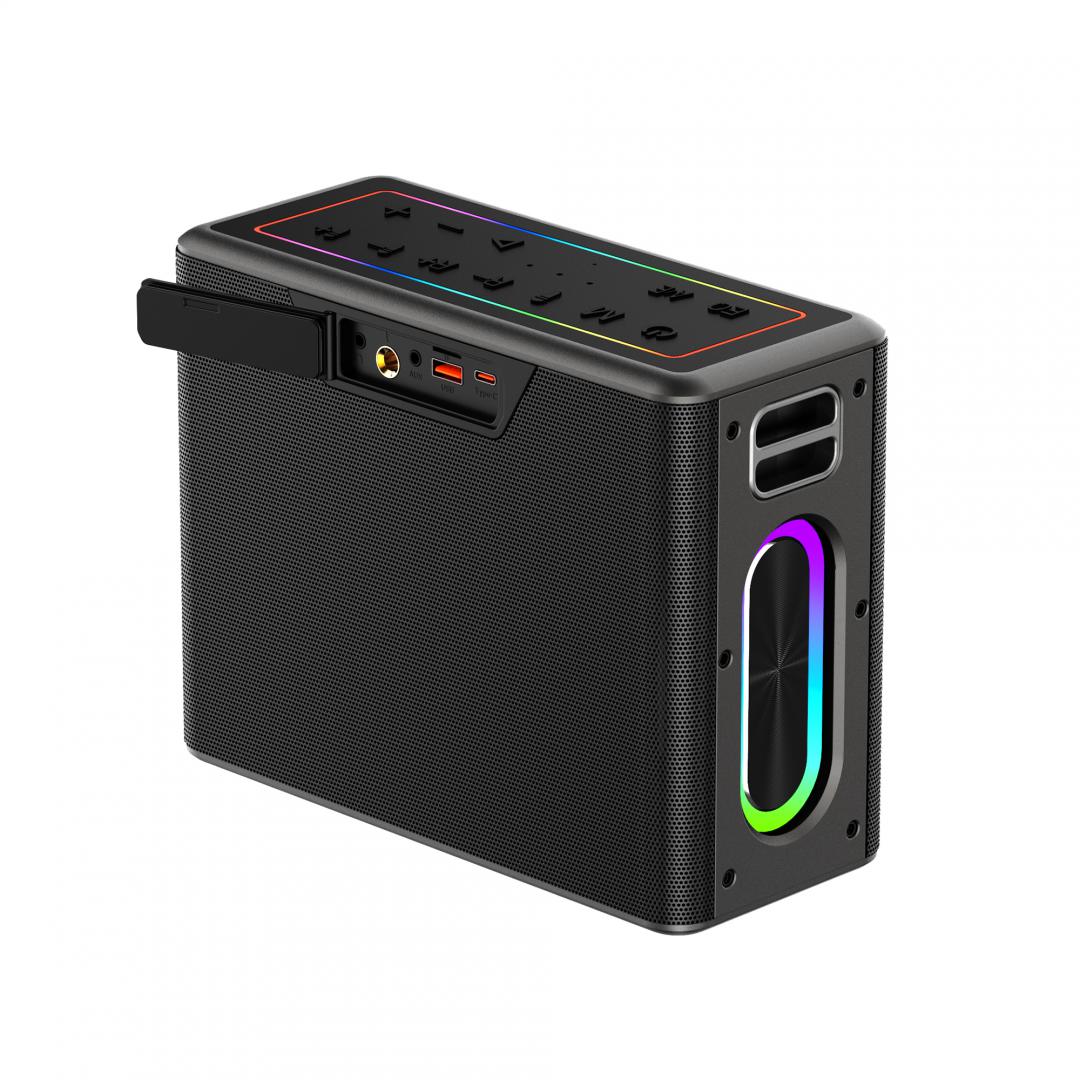 Boxa portabila Akai cu 2 micfrofoane wireless IPX6-80W [1]