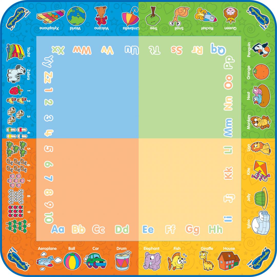Jocuri educative - SET PENTRU DESEN CU APA, COVOR SI STILOU, AQUADOODLE