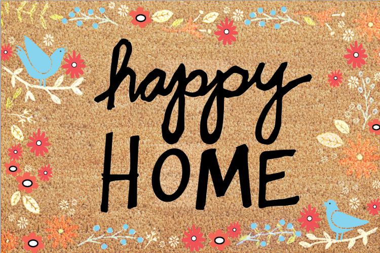 Covorase intrare - COVORAS INTRARE ANTIDERAPANT 40X60CM, HAPPY, HEINNER HOME