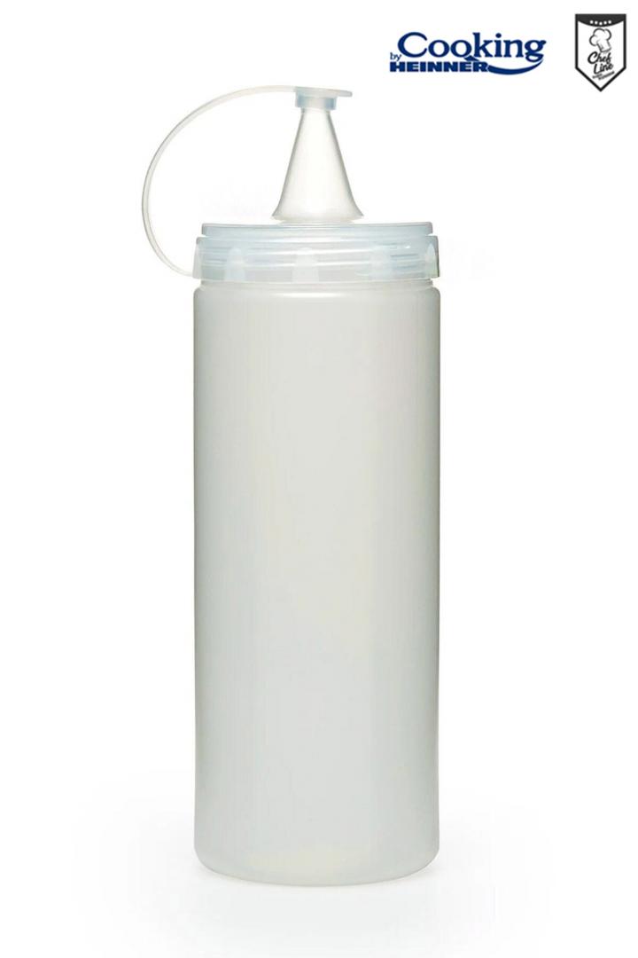 Boluri & Cutii alimente - STICLA DISPENSER PENTRU SOSURI 700 ML, TRANSPARENT, CHEF LINE, COOKING BY HEINNER