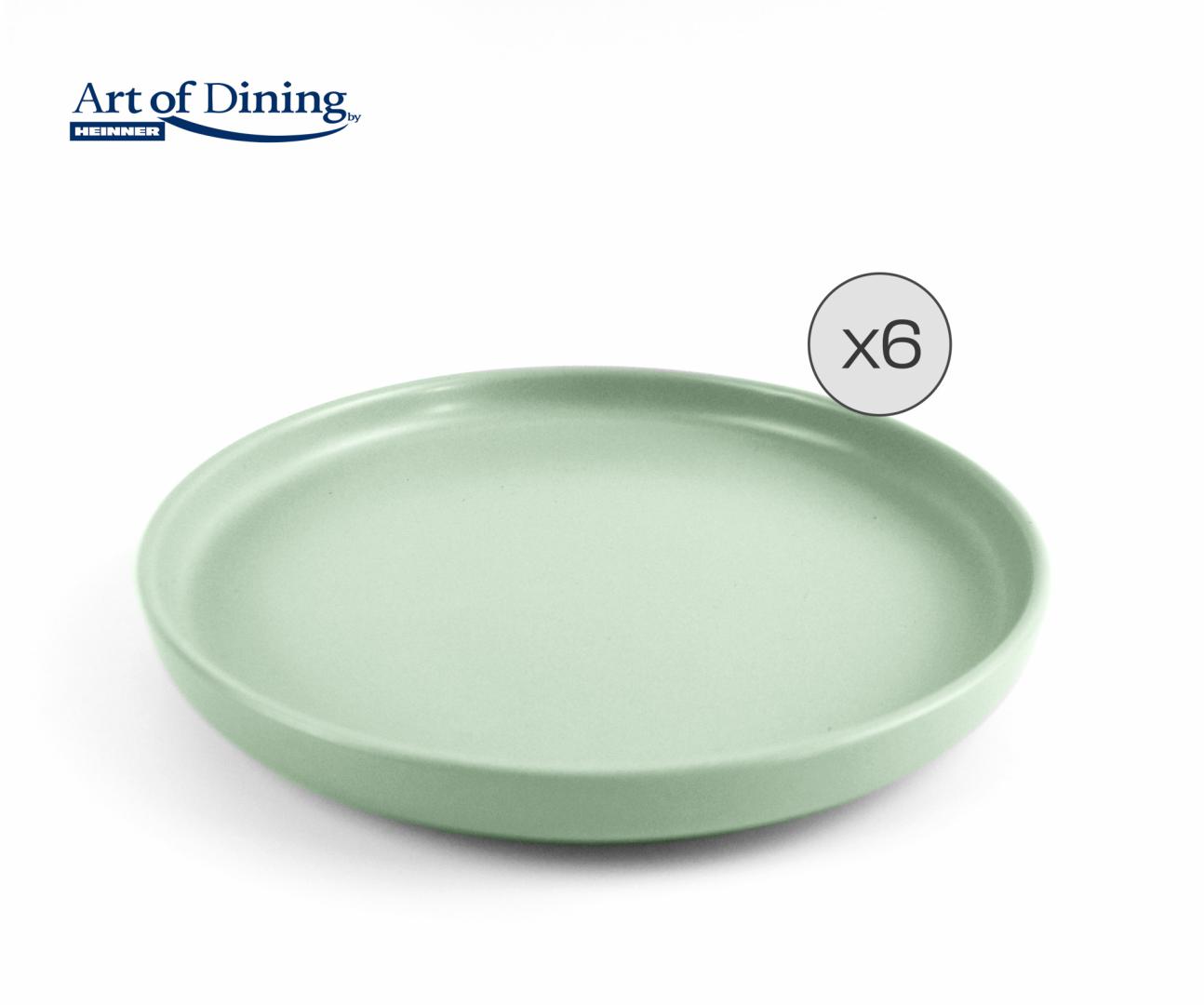 Farfurii & Boluri de Servire - SET 6 FARFURII DESERT CERAMICA 20 CM, YVONNE, ART OF DINING BY HEINNER