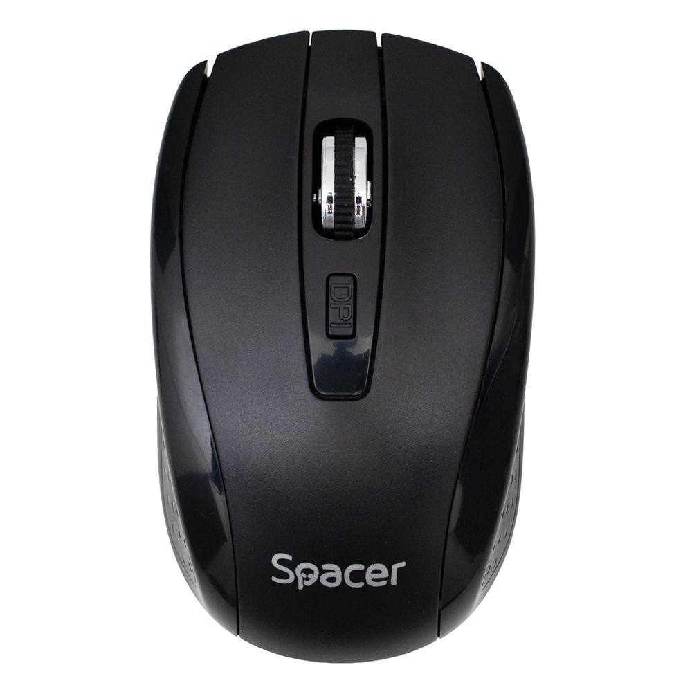 Mouse Wireless Spacer SPMO-WS-BK-04, 1600 dpi, Negru [1]