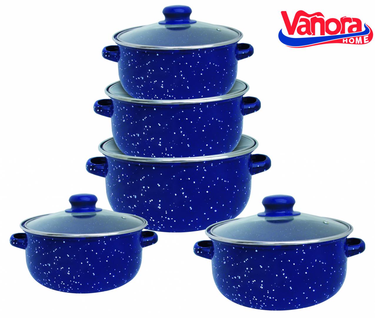 SET GATIT 10 PIESE EMAILAT, ZORA, VANORA HOME [1]