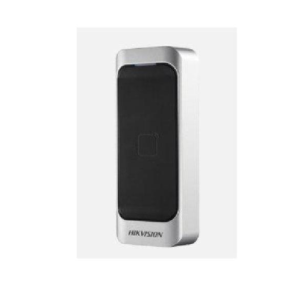 Cititoare - Cititor de card Hikvision DS-K1107AE, citeste carduri cu frecventa de 125 KHz, distanta citire: <= 50 mm, RS-485, Wiegand (W26/W34) protocol si protocol OSDP, , indicator de stare si alimentare, buzze
