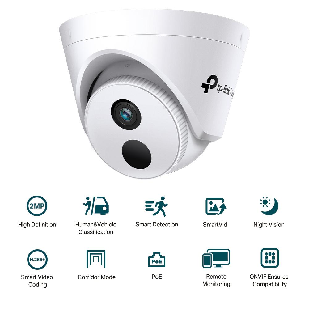Camera IP Turret TP-Link C420I(4mm), 2MP, Lentila 4mm, IR 30ml, rezolutie video 1920 × 1080, +/H.265/H.264+/H.264, [2]
