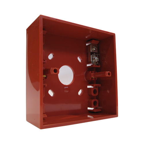 Detectie incendiu - Honeywell Baza pentru montaj aparent buton Morley-IAS, culoare rosie; Dimensiuni: 87x93x32mm; Greutate: 0.080g