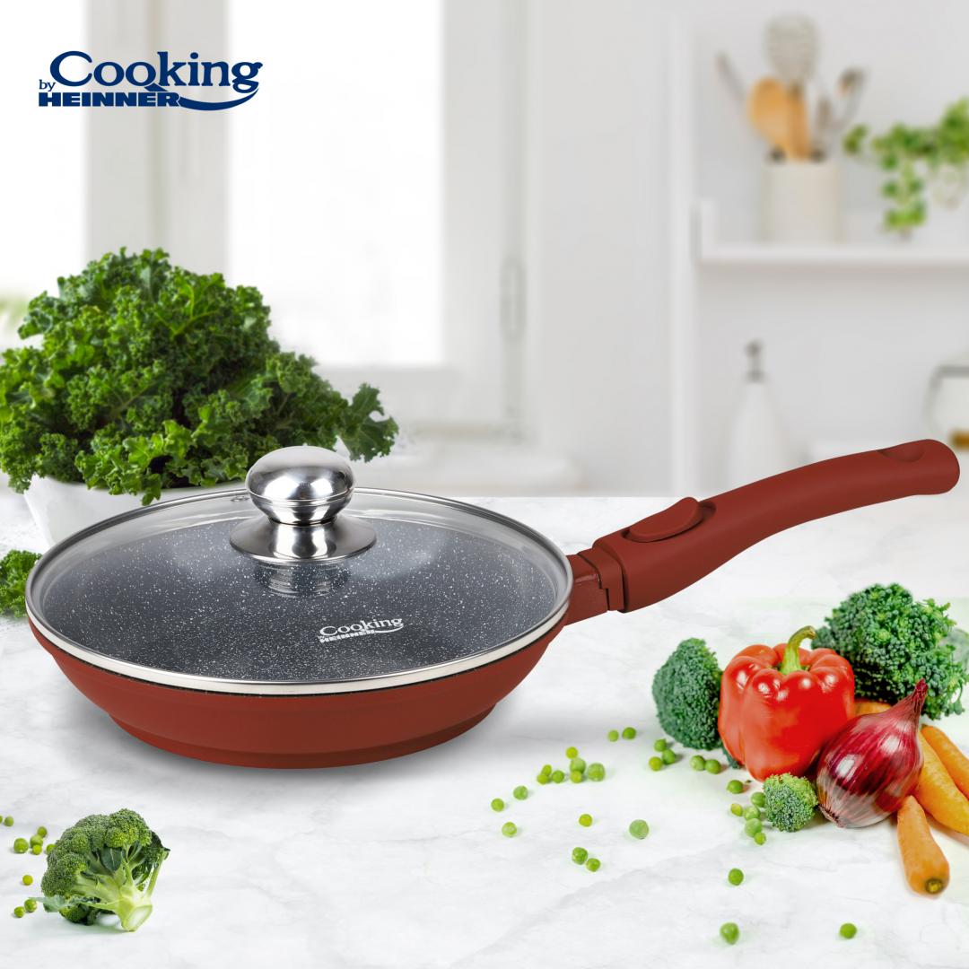 TIGAIE ALUMINIU TURNAT + CAPAC 24x4.8 CM, CALABRIA, COOKING BY HEINNER [4]