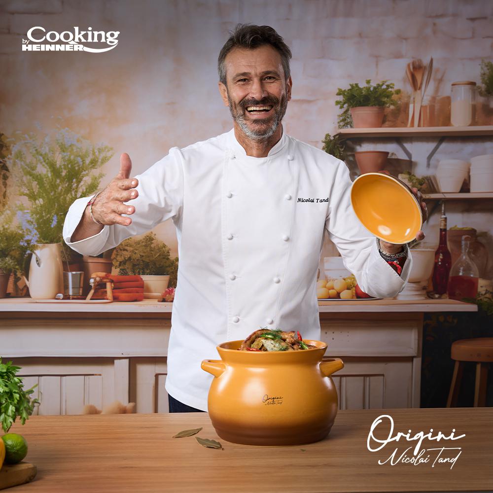 OALA CERAMICA CU CAPAC, 19x19.5 CM, 6 L, NICOLAI TAND, ORIGINI, COOKING BY HEINNER [10]