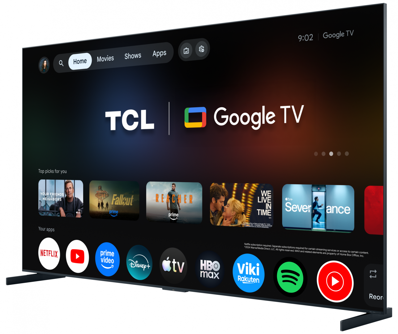 Televizor TCL RGB-MiniLed 85RM9L, 214 cm, Smart Google TV, 4K Ultra HD, 144Hz, Clasa F (Model 2026) [2]