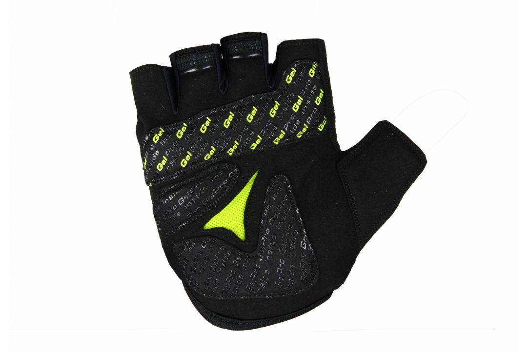 MANUSI B-RACE CU GEL NEGRU/LIME, M [1]