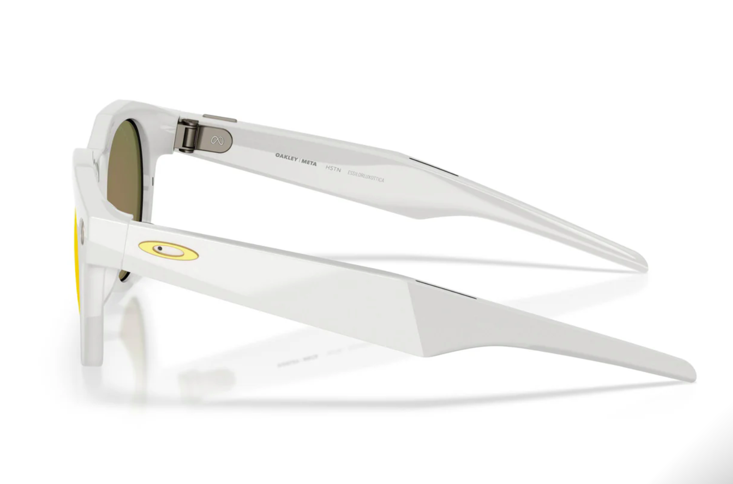 Oakley Meta HSTN AI Glasses Warm Grey Frame Prizm Ruby Lenses Wide - High Bridge Fit [1]