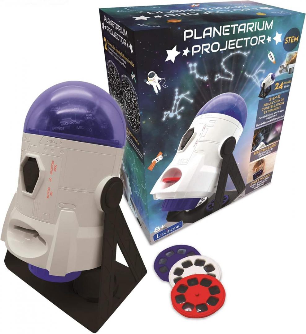 Roboti de jucarie - PROIECTOR CU CONSTELATII SI IMAGINI, 2IN1, 360 DE GRADE, LEXIBOOK